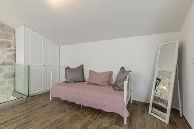 Krevet ili kreveti u jedinici u objektu Luxury villa Libar near Split, heated pool