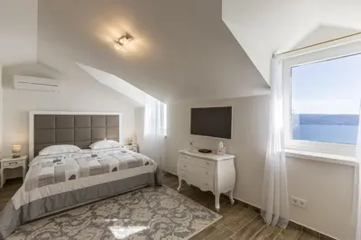 Krevet ili kreveti u jedinici u objektu Luxury villa Libar near Split, heated pool