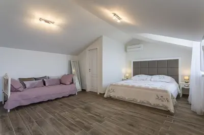 Krevet ili kreveti u jedinici u objektu Luxury villa Libar near Split, heated pool