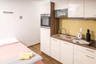 Kuhinja ili čajna kuhinja u objektu Apartments Serzane