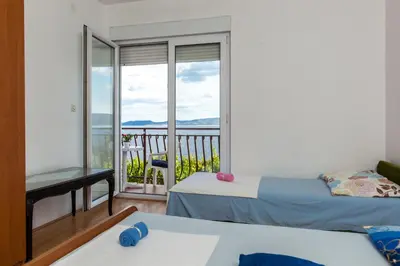 Krevet ili kreveti u jedinici u objektu Apartments Lokva Beach