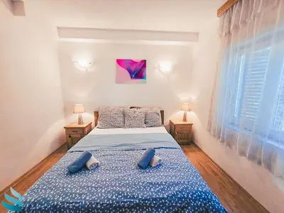 Krevet ili kreveti u jedinici u objektu Hvar spa & apartments