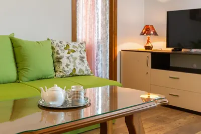 TV i/ili zabavni centar u objektu Jasmir Apartment - Free parking near the beach