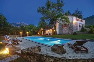 Bazen u objektu Amazing Villa In Slime, rest for mind, body and soul - Nature, garden and outside swimming pool ili u blizini