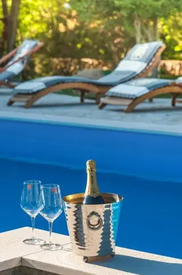 Pića u objektu Amazing Villa In Slime, rest for mind, body and soul - Nature, garden and outside swimming pool