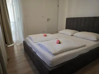 Krevet ili kreveti u jedinici u objektu Holiday apartments Stobrec 2