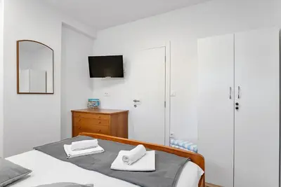 Krevet ili kreveti u jedinici u objektu Seaside Ante Apartments