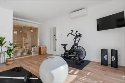 Fitness centar i/ili fitness sadržaji u objektu Villa Sunset Split overviewing Split and Podstrana bay