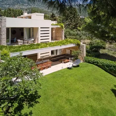 Luxury Beachfront Villa Castello Bol with private pool at the promenade Zlatni Rat at the beach in Bol - Brac