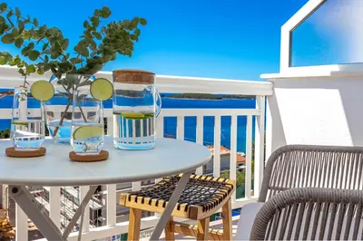 Balkon ili terasa u objektu Tia Hvar Top View Apartment