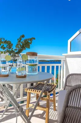 Balkon ili terasa u objektu Tia Hvar Top View Apartment