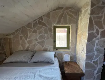 Krevet ili kreveti u jedinici u objektu Eco Chalet Style Apartment