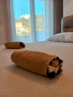 Krevet ili kreveti u jedinici u objektu Luxury apartment Povlja