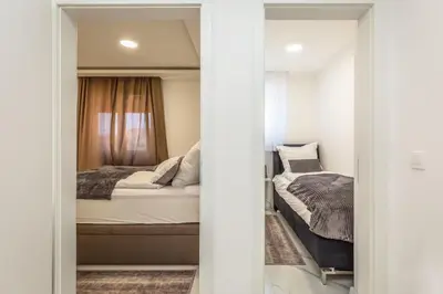 Krevet ili kreveti u jedinici u objektu Delux apartments Selina