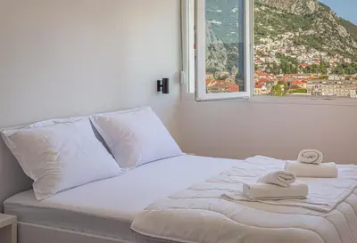 Krevet ili kreveti u jedinici u objektu Skyline Suite
