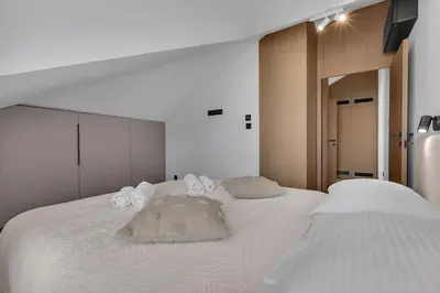 Krevet ili kreveti u jedinici u objektu Penthouse Nikolina-50m to beach! - Makarska Exklusiv