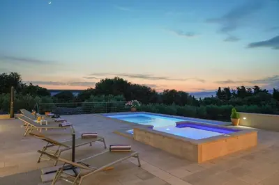 Tlocrt objekta Seaside family friendly house with a swimming pool Supetar, Brac - 23114