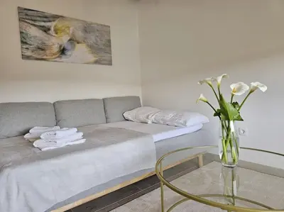 Krevet ili kreveti u jedinici u objektu Maris Sea View Apartment