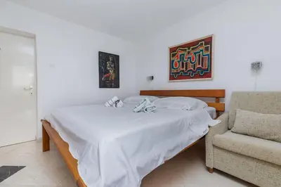 Krevet ili kreveti u jedinici u objektu Family-friendly apartments with swimming pool Brela, Makarska - 22910