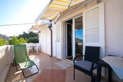 Balkon ili terasa u objektu Adriatic Room Vitus - Free Private Parking