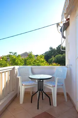 Balkon ili terasa u objektu Adriatic Room Vitus - Free Private Parking