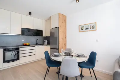 Kuhinja ili čajna kuhinja u objektu Elvin Apartment with sea view