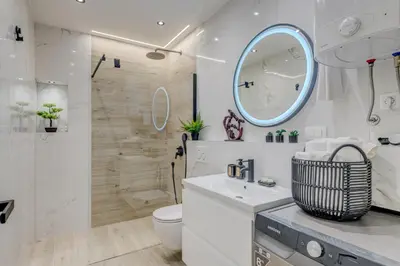 Kupaonica u objektu Modern two-bedroom apartment Iva Stobrec