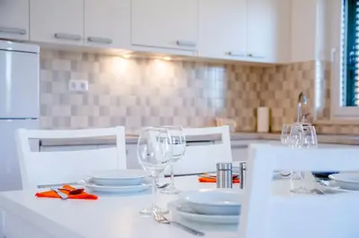 Kuhinja ili čajna kuhinja u objektu Family-friendly apartments with swimming pool Milna, Brac - 22122
