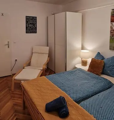Krevet ili kreveti u jedinici u objektu Sea Breeze Jelsa