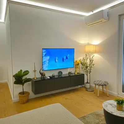 TV i/ili zabavni centar u objektu Apartman Beach Makarska