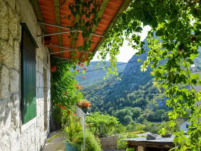 Pogled na planine ili pogled na planine iz vikendica