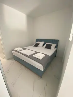 Krevet ili kreveti u jedinici u objektu Apartman Bauer - Omiš- Nemira, free parking