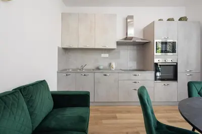 Kuhinja ili čajna kuhinja u objektu Bluetique Beach Apartments