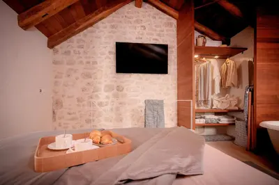 Krevet ili kreveti u jedinici u objektu Baby Blue - ZF Hvar