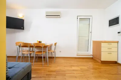 TV i/ili zabavni centar u objektu Sea Star Beach Apartments