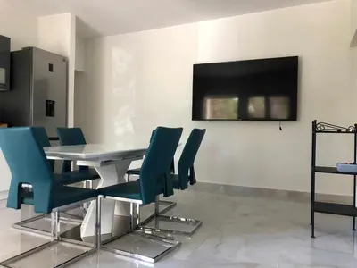 TV i/ili zabavni centar u objektu Apartman Zen