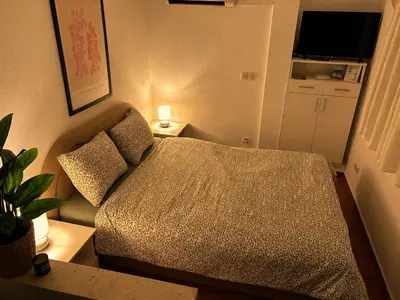 Krevet ili kreveti u jedinici u objektu Apartment Garden