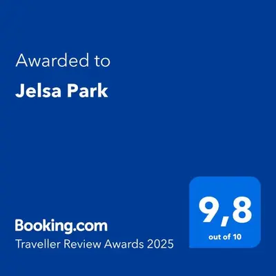 Certifikat, nagrada, logo ili neki drugi dokument izložen u objektu Jelsa Park