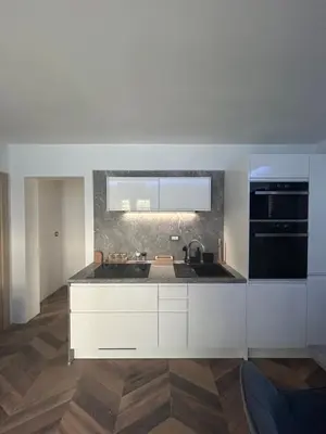 Kuhinja ili čajna kuhinja u objektu Delfa Luxe Suite-Sustainable Luxury & EV Station