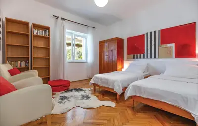 Krevet ili kreveti u jedinici u objektu Holiday Home Mimice 21 With Outdoor Swimmingpool