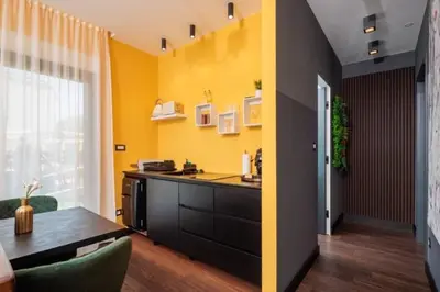 Kuhinja ili čajna kuhinja u objektu Boutique Apartments Vino & More - Infinity Pool - Rooftop -