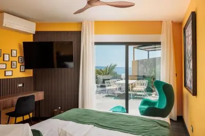 TV i/ili zabavni centar u objektu Boutique Apartments Vino & More - Infinity Pool - Rooftop -