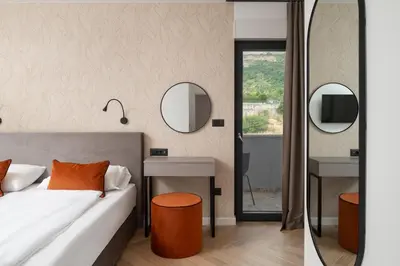 Krevet ili kreveti u jedinici u objektu Luxury Villa David's - two heated pool