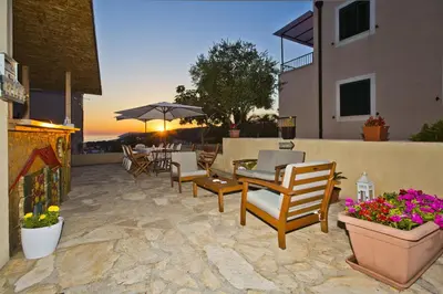 Balkon ili terasa u objektu Beautiful SeaView Villa