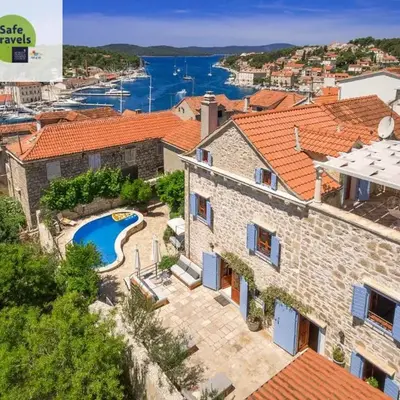 Villa Vicina - Historic Stone Villa with Pool & Sea Views I Milna