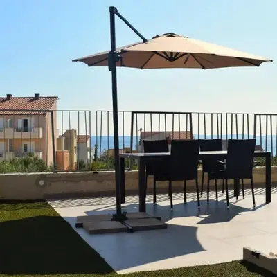 Adriatic Split beach apartment with sea view and garden