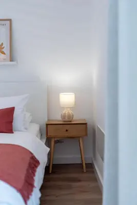Krevet ili kreveti u jedinici u objektu Sea view Apartment Livia
