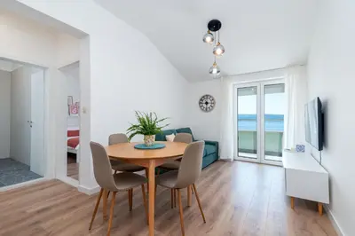 TV i/ili zabavni centar u objektu Sea view Apartment Livia