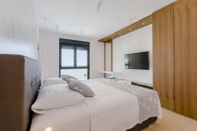 Krevet ili kreveti u jedinici u objektu Luxury 