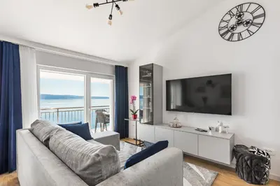 TV i/ili zabavni centar u objektu Villa Mirjana, two bedrooms apartment
